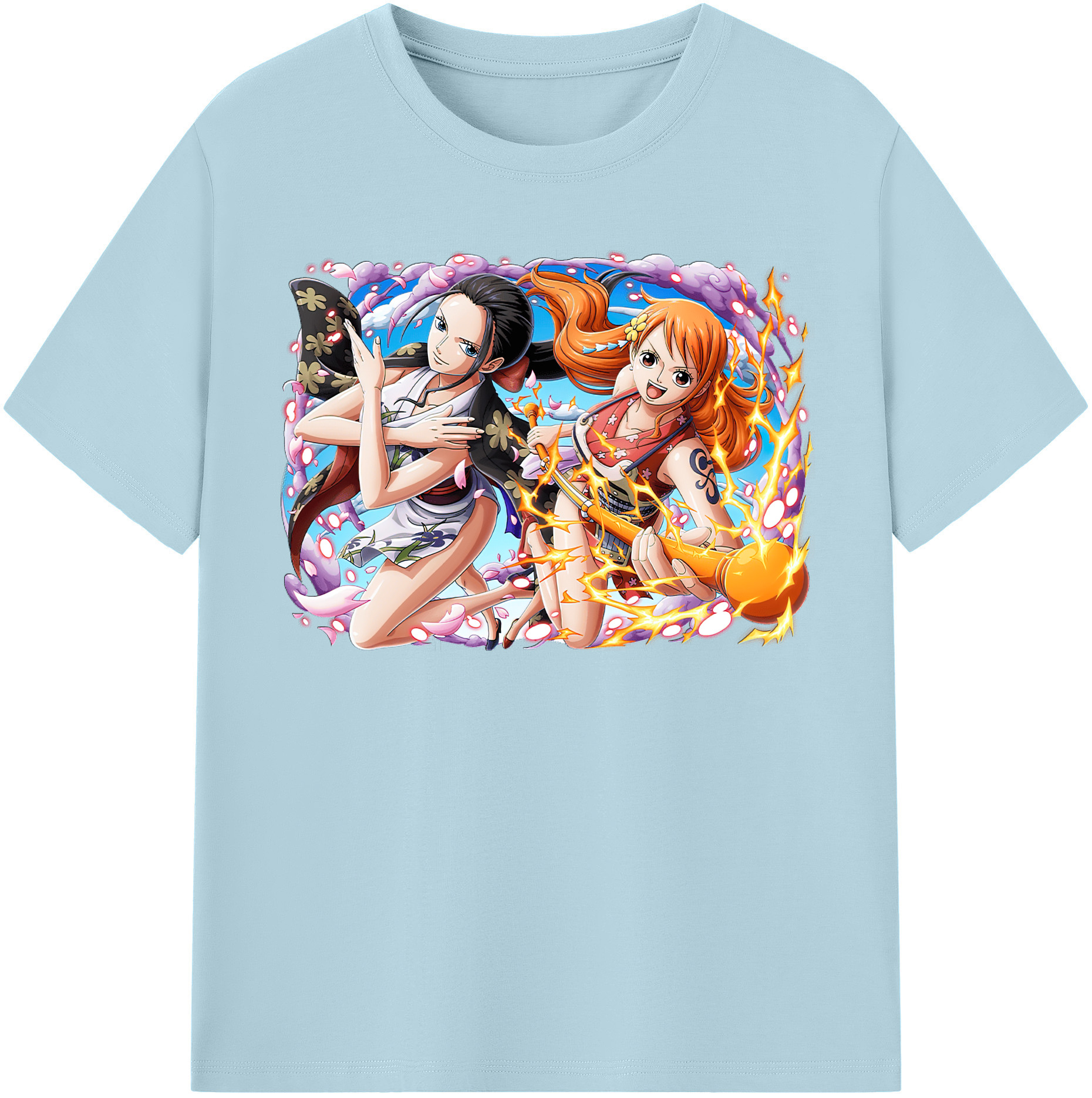 ワンピース ナミ ONE PIECE Nami 綿100％半袖Tシャツ（フロントプリント）